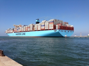 Mærsk Mc-Kinney Møller Makes Its First Transit through Suez Canal