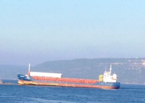 Freighter Aground in the Dardanelles