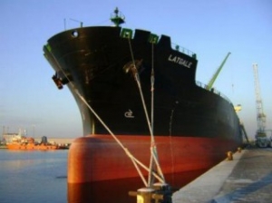 Latvian Shipping Company in Red