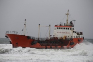 Oil Spills from Grounded Tanker off Sakhalin Island