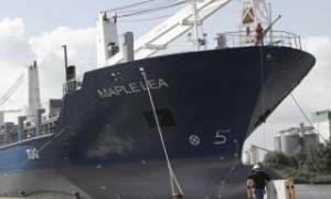 BBC Maple Lea Aground in Great Lakes