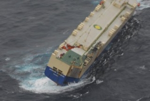 VIDEO: 22 Evacuated as Car Carrier Lists in Bay of Biscay