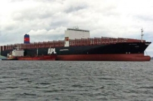 Another Boxship Giant Refloated after Grounding in Europe