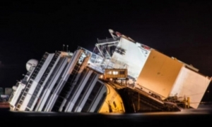 Bad Weather Delays Parbuckling Operations on Costa Concordia