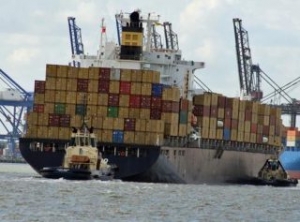 Boxship Refloated after Grounding in Suez Canal