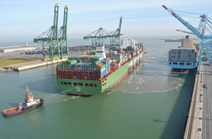 First China Shipping Vessel Calls APM Terminals Zeebrugge