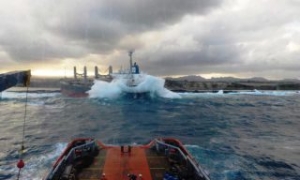 MV Benita Being Towed to Indian Coast