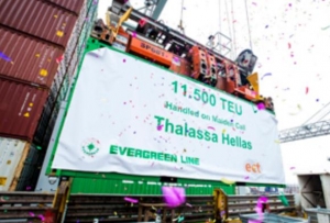 Thalassa Hellas of Evergreen Line Sets New Record for ECT