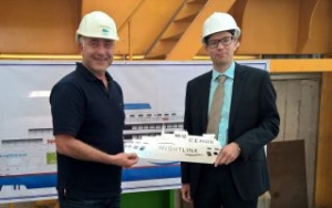 Steel Cut for Wightlinks New Ferry