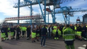 Swedish Dockworkers Stage Strike at APM Terminals Gothenburg