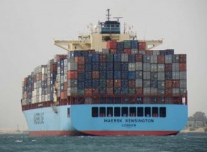 Three Containers Fall into the Sea from Maersk Kensington