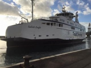 BC Ferries Salish Eagle Makes 1st Stop on Its Way Home