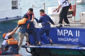 Five Missing in Collision off Singapore