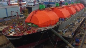 World’s 1st Converted FLNG Vessel Departs Keppel Shipyard