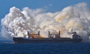 MV Cheshire Starts Unloading Cargo in Spain