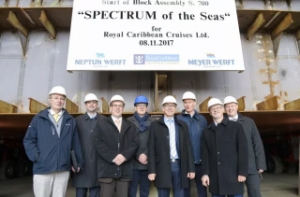 Neptun Werft Lays Keel for Royal Caribbeans Newest Ship
