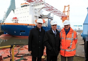 First Jack-Up Vessel Built in Germany for Offshore Wind Farms Leaves Sietas Shipyard
