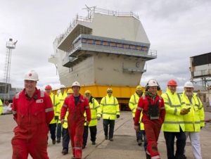 HMS Queen Elizabeths Second Giant Piece Rolled Out