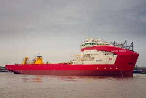 IHC Merwede Launches Pipelaying Vessel SAPURA TOPÁZIO
