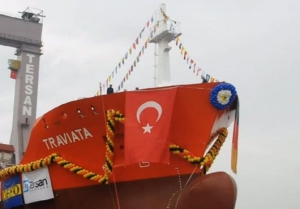Video: Launching of MT Traviata at Tersan Shipyard
