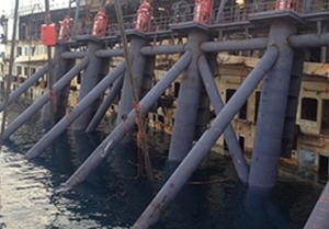 Collapsed Sponson Repositioned, Damage Assessment to Ensue