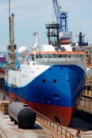 Gibraltars Gibdock Refits 3D Seismic Ship