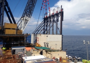 All Starboard Sponsons Now in Place on Concordia