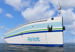 Crewless Battery Powered Vessels for Short Sea Shipping