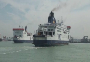 Video: PO Ferry up in Flames