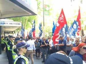 MUA Continues Protests against Penalty Rates