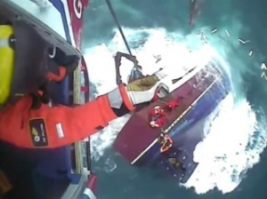 VIDEO: Dramatic Rescue of Irish Fishermen off Scotland