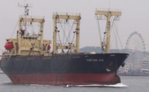 Japanese Freighter Catches Fire in South Korea Port