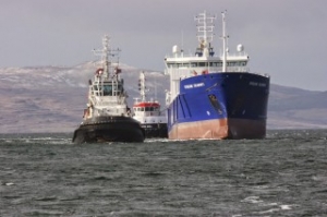 Lysblink Seaways Towed to Greenock