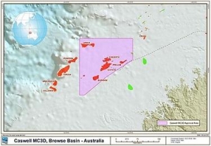 PGS Survey Browse Basin Offshore Western Australia