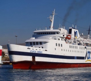 Greek Ferry Aground in Kasos