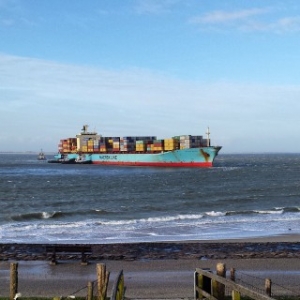 Maersk Boxship Grounded
