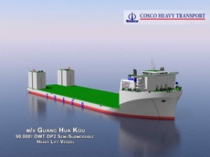 Steel Cut for COSCOLs Heavy Lift Giant