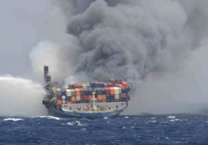 Burned-Out MOL Comforts Fore Part Sunk