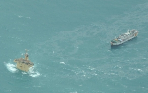 EU Naval Force Helicopter Overflies MV Albedo and FV Naham 3