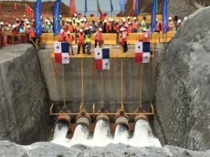 Flooding of Panama Canals New Locks Kicks Off