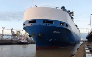 Fire-Stricken Car Carrier Reaches Germany, Readies for Repairs