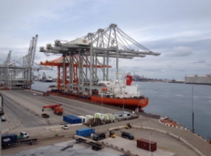 ECT Adds 3 Giant Container Cranes to Maasvlakte Terminal