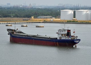 Freighter Aground and Taking On Water off Vietnam