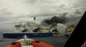 Burnt-Out Norman Atlantic Targeted by Thieves