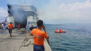 Philippines: Passengers Jump from Burning Ferry to Escape Flames