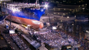 Date Set for Launching of TOTEs 2nd LNG Container Ship