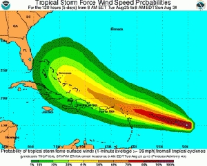 Tropical Storm Erika Closes Virgin Islands and Puerto Rico Ports