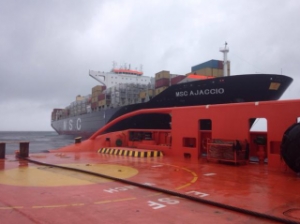 MSC Boxship Towed after Losing Power off Spain
