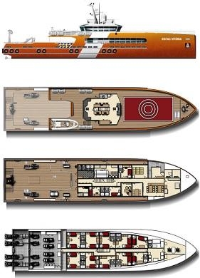 Incat Crowther Designs Dive Support Vessel Trio