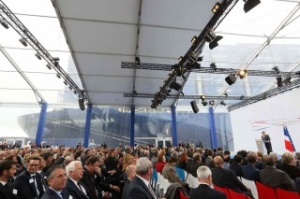 President Hollande Inaugurates Largest French-Flagged Boxship
